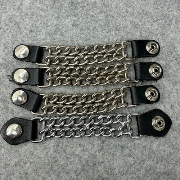 Vtg Harley Davidson Pathway Leather Vest Mens XL 98103-02VM Snap Chain Extenders - Picture 5 of 13